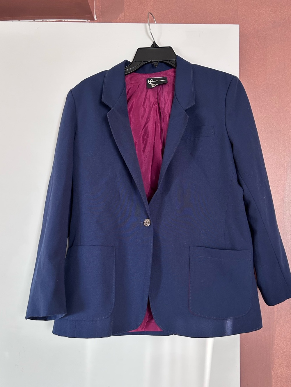 70s  Navy Blue Blazer